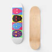 ヴィンテージホッケーゴアリーマスクスケートボード スケートボード (正面)