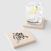 ヴィンテージホッケー選手 ストーンコースター (横)