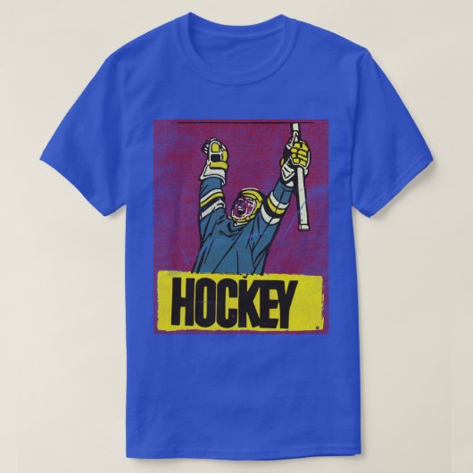 ヴィンテージホッケー選手 Tシャツ (デザイン正面)