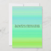 ヴィンテージホットエアバルーンアドベンチャー子供の誕生日 招待状 (裏面)