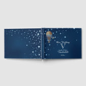 ヴィンテージホットエアバルーンナイト結婚ズゲストブック ゲストブック (全面)