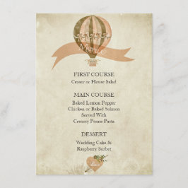 ヴィンテージホットエアバ結婚ルーンメニュー メニュー