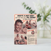 ヴィンテージホットドッグ広告はがき ポストカード (スタンド正面)