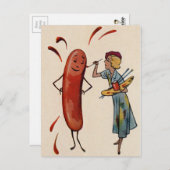 ヴィンテージホットドッグ ポストカード (正面/裏面)