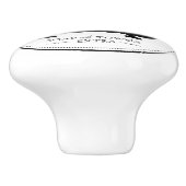 ヴィンテージホットバスブラック&ホワイトバスルーム セラミックノブ (側面)