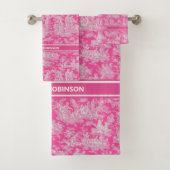 ヴィンテージホットピンクトイレデジュエリー バスタオルセット (インサイチュ)
