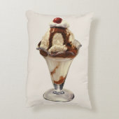 ヴィンテージホットファッジアイスクリームサンデデザート アクセントクッション (裏面(縦))