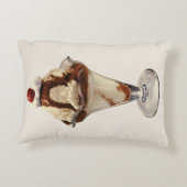 ヴィンテージホットファッジアイスクリームサンデデザート アクセントクッション (裏面)