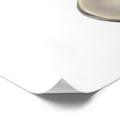 ヴィンテージホットファッジアイスクリームサンデデザート ポスター (角)