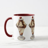 ヴィンテージホットファッジアイスクリームサンデデザート マグカップ (左)