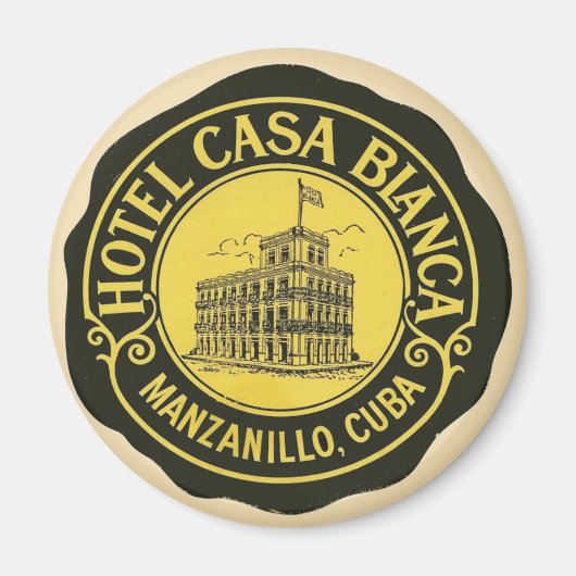 ヴィンテージホテルカーサブランカキューバ マグネット (正面)
