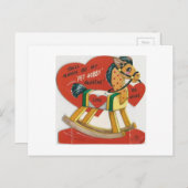 ヴィンテージホビーホースバレンタイン シーズンポストカード (正面/裏面)