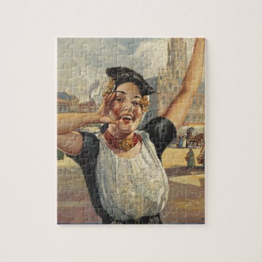 ヴィンテージホランドエアトラベル ジグソーパズル (縦)