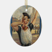 ヴィンテージホランドエアトラベル セラミックオーナメント (右)