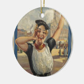 ヴィンテージホランドエアトラベル セラミックオーナメント (左)