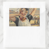 ヴィンテージホランドエアトラベル 長方形シール (バッグ)