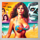 ヴィンテージホラーサマーガール ポスター (正面)