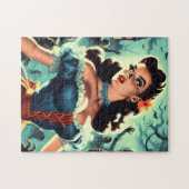 ヴィンテージホラーピンアップ ジグソーパズル (横)