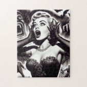 ヴィンテージホラーピンアップ ジグソーパズル (縦)