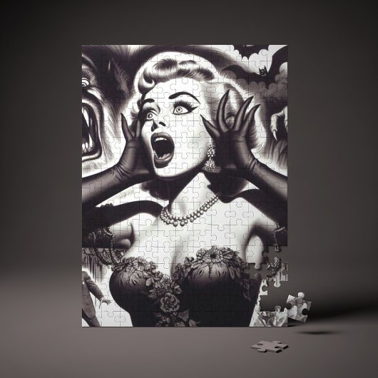 ヴィンテージホラーピンアップ ジグソーパズル