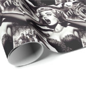 ヴィンテージホラーピンアップ ラッピングペーパー (ロールコーナー)