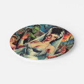 ヴィンテージホラーブライド ペーパープレート (アングル)