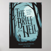 ヴィンテージホラーポスターパロディ – Brief from Hell ポスター (正面)