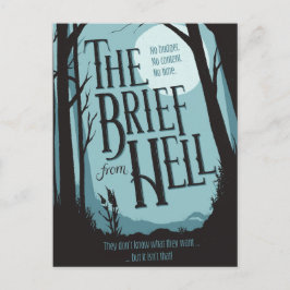 ヴィンテージホラーポスターパロディ – Brief from Hell ポストカード