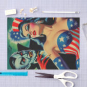 ヴィンテージホラーヴァンパイアガール 薄葉紙 (クラフト)