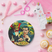 ヴィンテージホラーヴァンパイア漫画 ペーパープレート (パーティー)