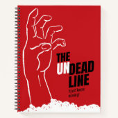 ヴィンテージホラー映画のポスタ完全に死んでいなーパロディ – line ノートブック (正面)