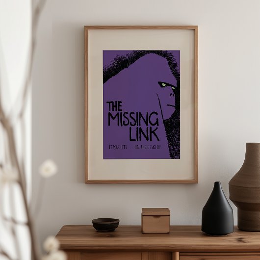 ヴィンテージホラー映画ポスターパロディ恋しく思-'Link ポスター