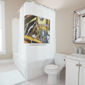 ヴィンテージホラー漫画パネル シャワーカーテン (インサイチュ)