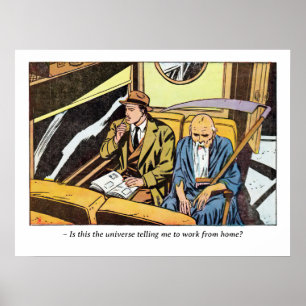 ヴィンテージホラー漫画パネル ポスター