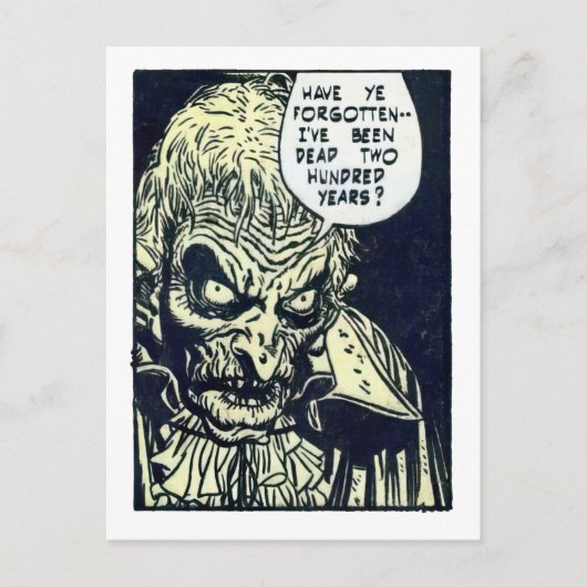 ヴィンテージホラー漫画パネル ポストカード (正面)