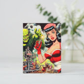 ヴィンテージホラー漫画 ポストカード (スタンド正面)