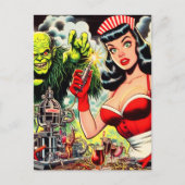 ヴィンテージホラー漫画 ポストカード (正面)