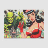 ヴィンテージホラー漫画 薄葉紙 (正面)