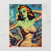 ヴィンテージホラー・ミイラ ポストカード (正面)