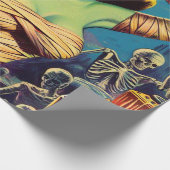 ヴィンテージホラー・ミイラ ラッピングペーパー (角)