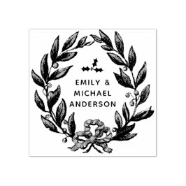 ヴィンテージホリカスタムーベリーリーススタンプクリスマス ラバースタンプ