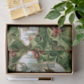 ヴィンテージホリカラフルー、ロビンス、グリーティング 薄葉紙 (ギフト)