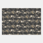 ヴィンテージホリディギフトラッピング紙セット3 ラッピングペーパーシート (正面3)