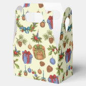 ヴィンテージホリディギフト |クリスマス フェイバーボックス (オープン)