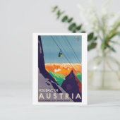 ヴィンテージホリデイインオーストリアゴンドラリフトアルプス ポストカード (スタンド正面)