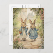 ヴィンテージホリデイズバニー シーズンポストカード (正面/裏面)