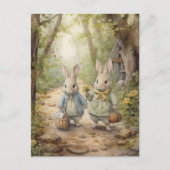 ヴィンテージホリデイズバニー シーズンポストカード (正面)