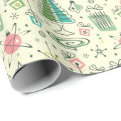 ヴィンテージホリデーおもしろい!©スタディオクチン ラッピングペーパー (ロールコーナー)