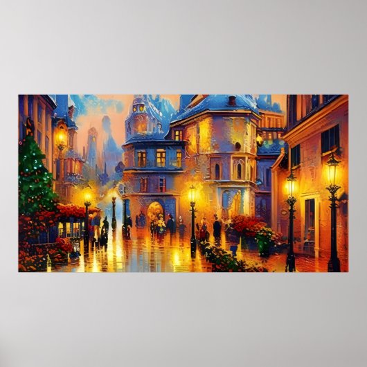 ヴィンテージホリデーアートオールドカラフルポスター ポスター (正面)