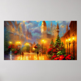 ヴィンテージホリデーアートオールドポスター ポスター